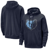 Nike Memphis Grizzlies Essential Logo Club Pullover Hoodie Navy