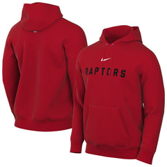 Nike Toronto Raptors Sportswear Essential Wordmark Club Hoodie Red