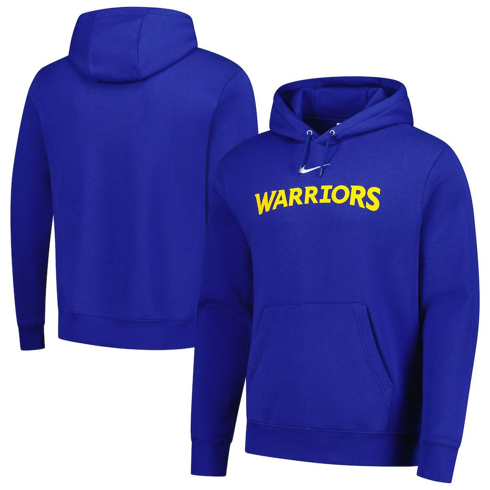 Nike Golden State Warriors Sportswear Essential Wordmark Club Hoodie Royal