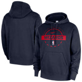 Nike Washington Wizards 2025/26 Authentic Practice Club Pullover Hoodie Navy