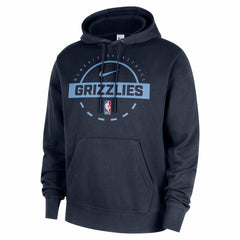 Nike Memphis Grizzlies 2025/26 Authentic Practice Club Pullover Hoodie Navy