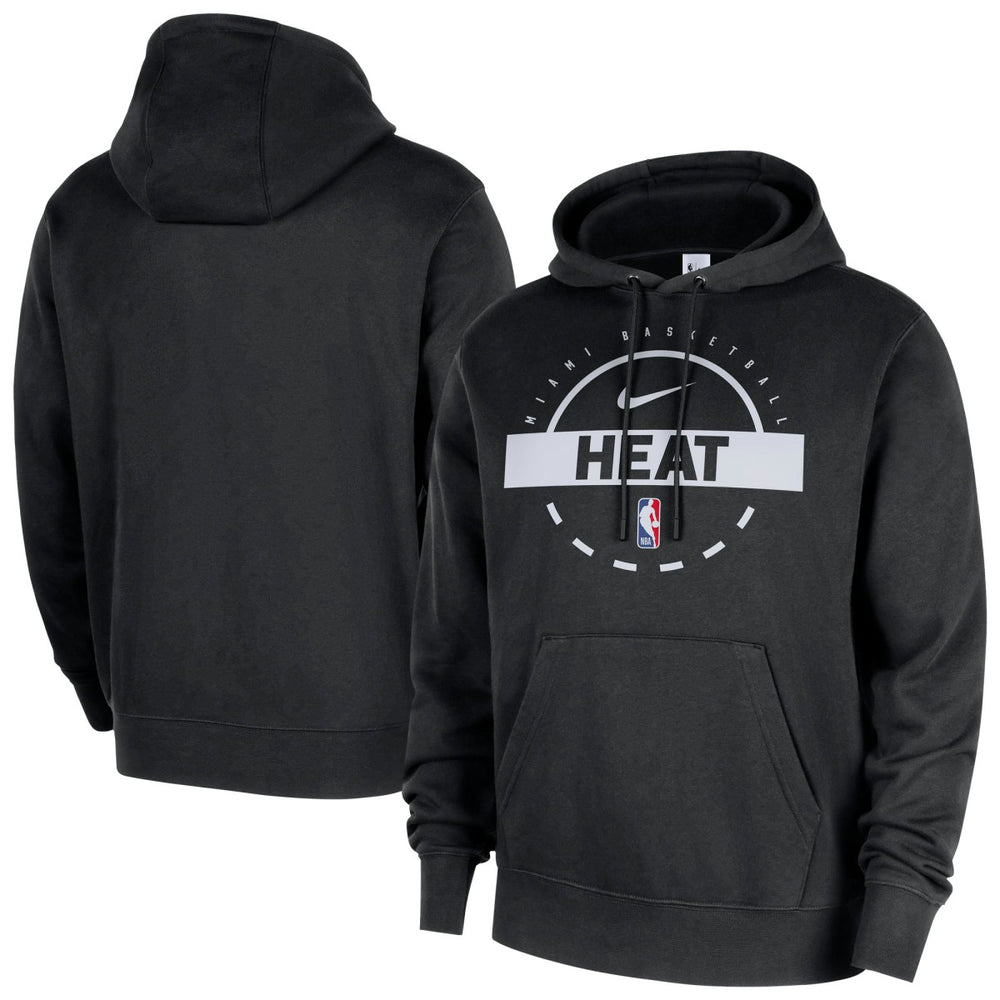 Nike Miami Heat 2025/26 Authentic Practice Club Pullover Hoodie Black