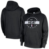 Nike Miami Heat 2025/26 Authentic Practice Club Pullover Hoodie Black