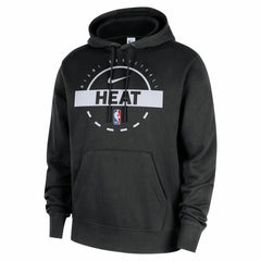 Nike Miami Heat 2025/26 Authentic Practice Club Pullover Hoodie Black