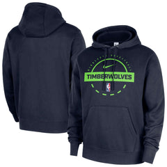 Nike Minnesota Timberwolves 2025/26 Authentic Practice Club Pullover Hoodie Navy