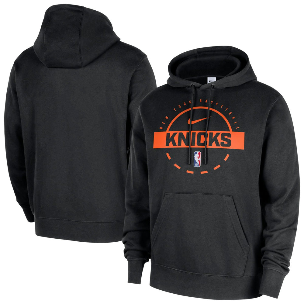Nike New York Knicks 2025/26 Authentic Practice Club Pullover Hoodie Black