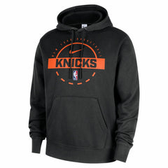Nike New York Knicks 2025/26 Authentic Practice Club Pullover Hoodie Black