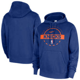 Nike New York Knicks 2025/26 Authentic Practice Club Pullover Hoodie Blue