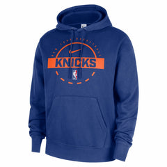 Nike New York Knicks 2025/26 Authentic Practice Club Pullover Hoodie Blue