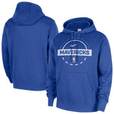 Nike Dallas Mavericks 2025/26 Authentic Practice Club Pullover Hoodie Blue