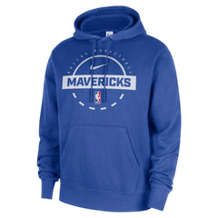 Nike Dallas Mavericks 2025/26 Authentic Practice Club Pullover Hoodie Blue