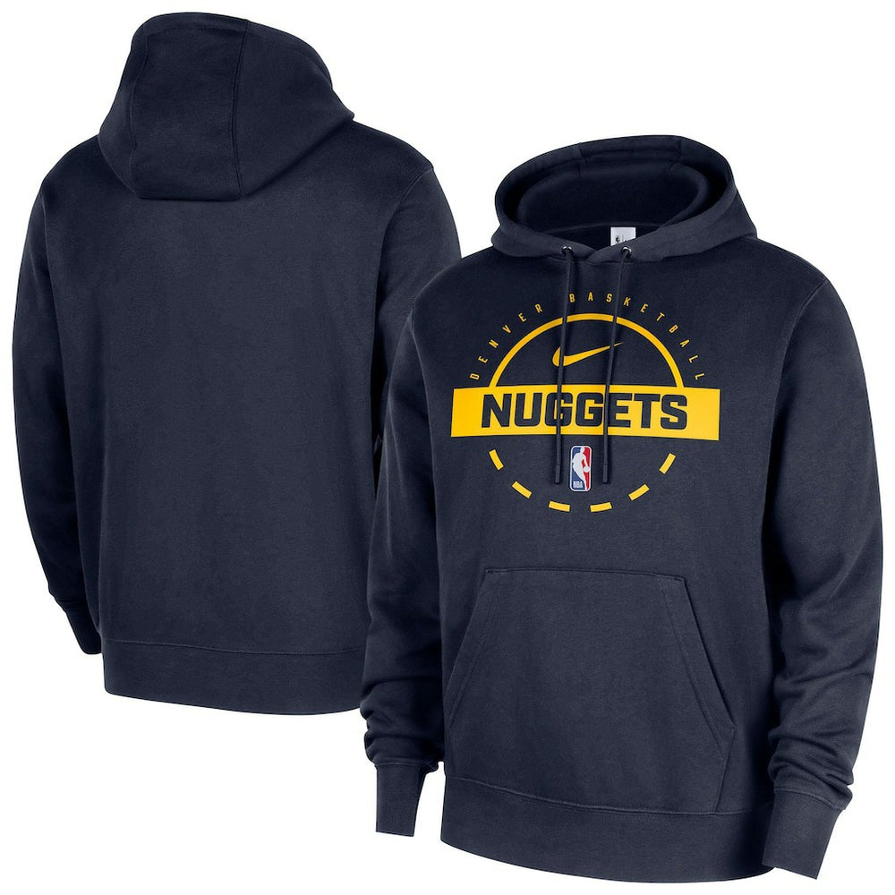 Nike Denver Nuggets 2025/26 Authentic Practice Club Pullover Hoodie Navy