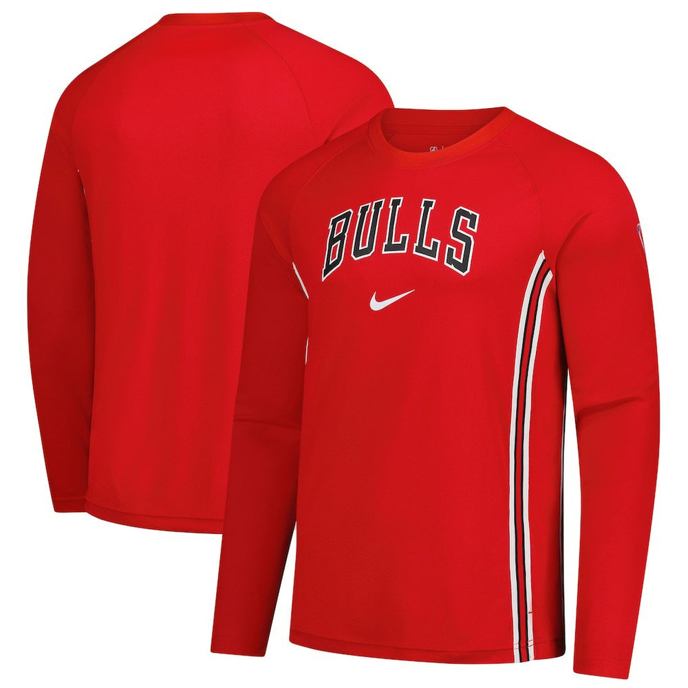 Nike Chicago Bulls 2025/26 Authentic Pre-Game Legend Dri-FIT Long Sleeve Shooting Shirt Red