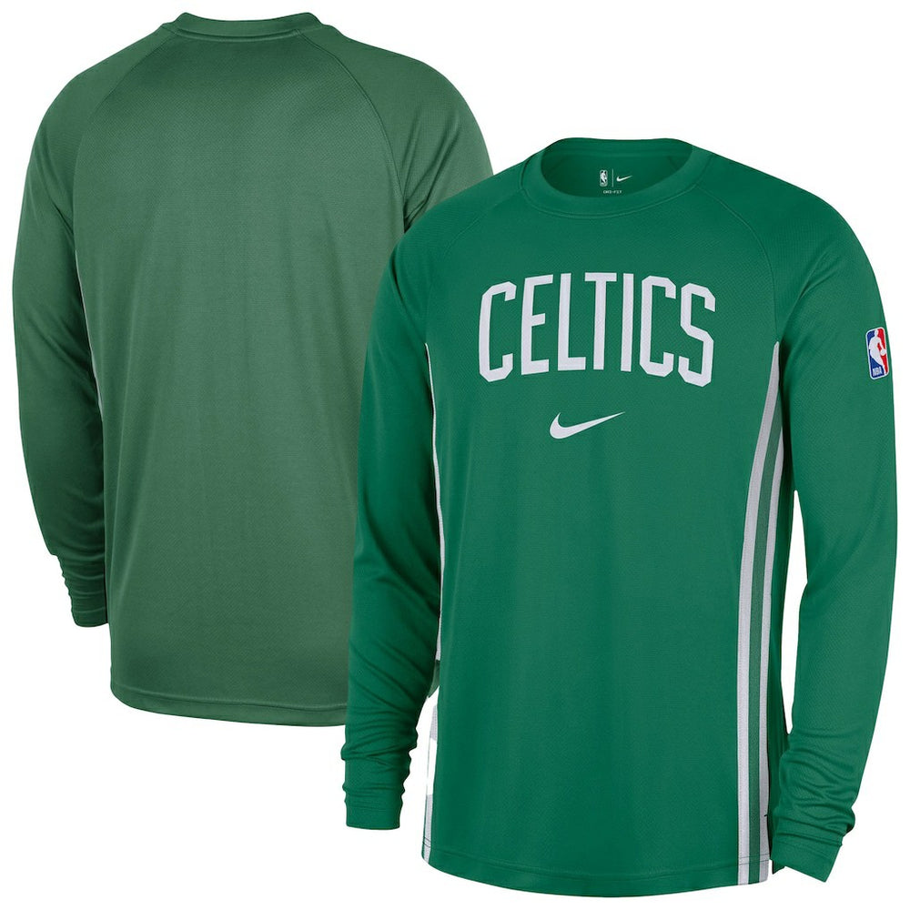 Nike Boston Celtics 2025/26 Authentic Pre-Game Legend Dri-FIT Long Sleeve Shooting Shirt Kelly Green