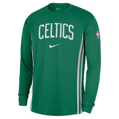 Nike Boston Celtics 2025/26 Authentic Pre-Game Legend Dri-FIT Long Sleeve Shooting Shirt Kelly Green