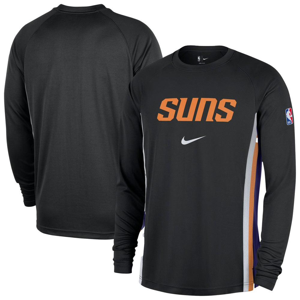 Nike Phoenix Suns 2025/26 Authentic Pre-Game Legend Dri-FIT Long Sleeve Shooting Shirt Black