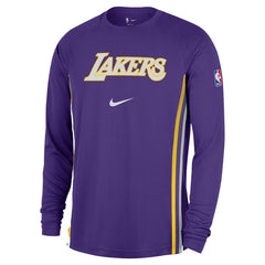 Nike Los Angeles Lakers 2025/26 Authentic Pre-Game Legend Dri-FIT Long Sleeve Shooting Shirt Purple
