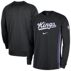 Nike Sacramento Kings 2025/26 Authentic Pre-Game Legend Dri-FIT Long Sleeve Shooting Shirt Black
