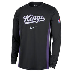 Nike Sacramento Kings 2025/26 Authentic Pre-Game Legend Dri-FIT Long Sleeve Shooting Shirt Black