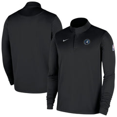 Nike Minnesota Timberwolves 2025/26 Authentic Coaches Quarter-Zip Dri-Fit Top Black