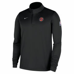 Nike New York Knicks 2025/26 Authentic Coaches Quarter-Zip Dri-Fit Top Black