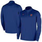 Nike New York Knicks 2025/26 Authentic Coaches Quarter-Zip Dri-Fit Top Blue