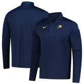 Nike Indiana Pacers 2025/26 Authentic Coaches Quarter-Zip Dri-Fit Top Navy