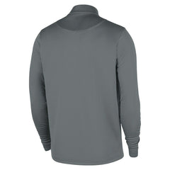 Nike Brooklyn Nets 2025/26 Authentic Coaches Quarter-Zip Dri-Fit Top Gray