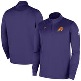 Nike Phoenix Suns 2025/26 Authentic Coaches Quarter-Zip Dri-Fit Top Purple