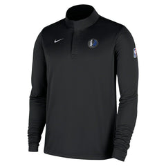 Nike Dallas Mavericks 2025/26 Authentic Coaches Quarter-Zip Dri-Fit Top Black