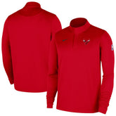 Nike Chicago Bulls 2025/26 Authentic Coaches Quarter-Zip Dri-Fit Top Red