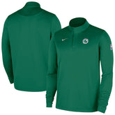 Nike Boston Celtics 2025/26 Authentic Coaches Quarter-Zip Dri-Fit Top Kelly Green