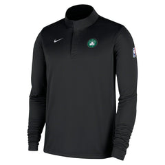 Nike Boston Celtics 2025/26 Authentic Coaches Quarter-Zip Dri-Fit Top Black