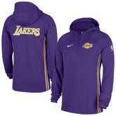Nike Los Angeles Lakers Authentic On Court Zone Quarter-Zip Dri-FIT Hoodie Jacket Purple