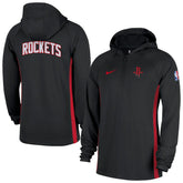 Nike Houston Rockets Authentic On Court Zone Quarter-Zip Dri-FIT Hoodie Jacket Black