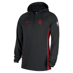 Nike Houston Rockets Authentic On Court Zone Quarter-Zip Dri-FIT Hoodie Jacket Black