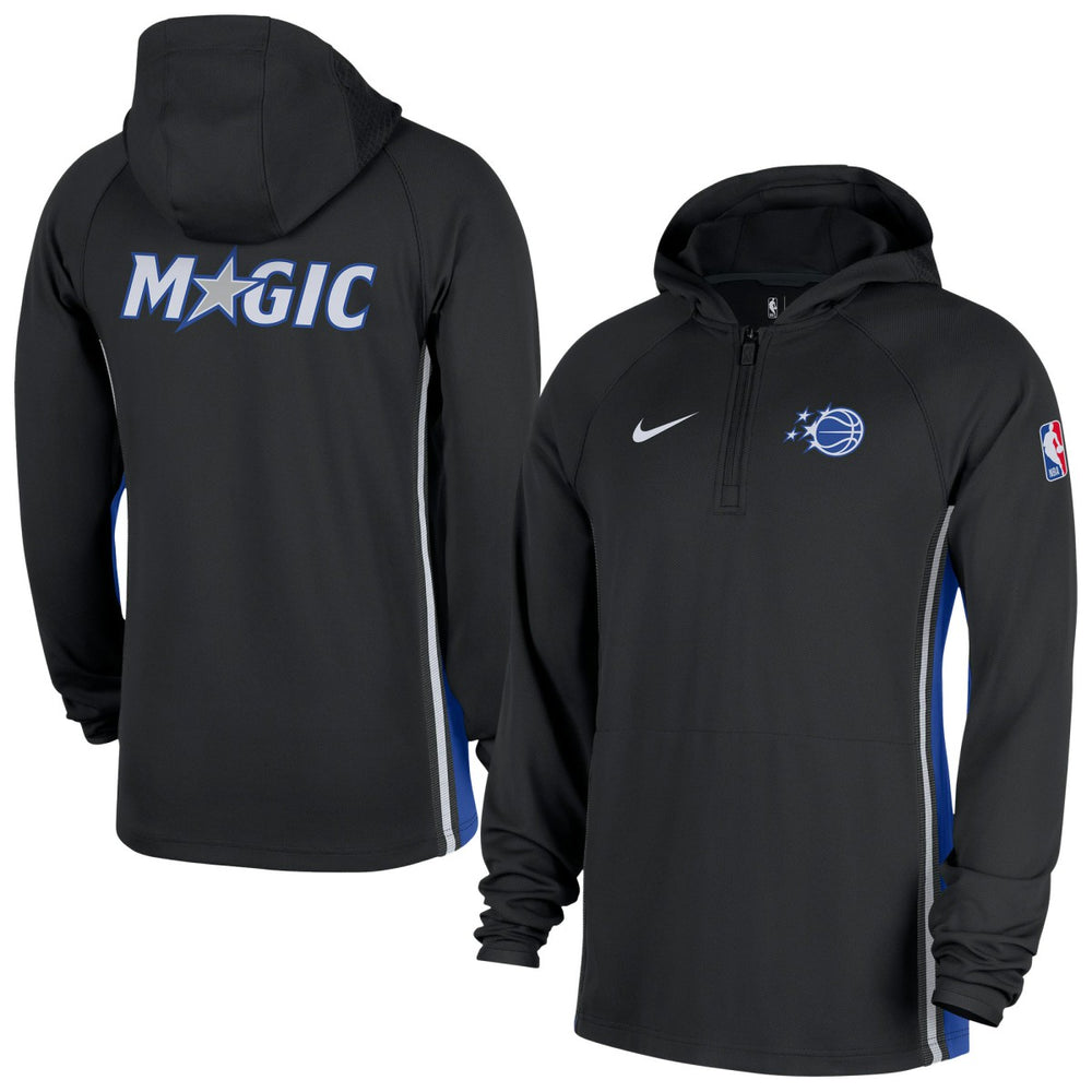 Nike Orlando Magic Authentic On Court Zone Quarter-Zip Dri-FIT Hoodie Jacket Black