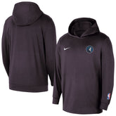 Nike Minnesota Timberwolves Authentic Practice Yoga Restore Dri-Fit Pullover Hoodie Black
