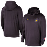 Nike Los Angeles Lakers Authentic Practice Yoga Restore Dri-Fit Pullover Hoodie Black