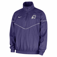 Nike Phoenix Suns Courtside Windrunner Woven Half-Zip Hooded Jacket Purple