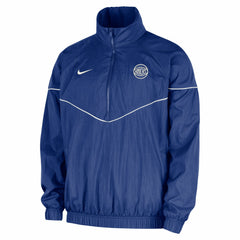 Nike New York Knicks Courtside Windrunner Woven Half-Zip Hooded Jacket Blue