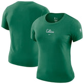 Nike Boston Celtics Women's Courtside Modest Cropped Tri-Blend T-Shirt Kelly Green