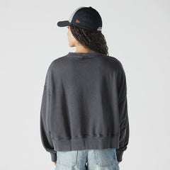 Houston Astros New Era Women's Boxy Mineral Wash Dolmen Sleeve Cropped Sweatshirt Sale