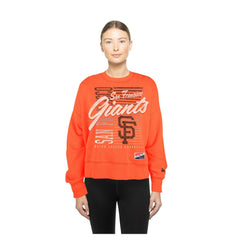 San Francisco Giants New Era Women's Boxy Mineral Wash Dolmen Sleeve Cropped Sweatshirt Outlet