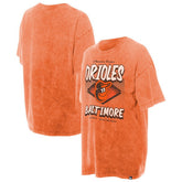 Baltimore Orioles New Era Women's Mineral Wash Oversized T-Shirt Outlet