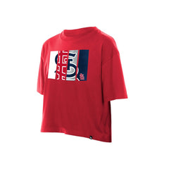 St. Louis Cardinals New Era Women's Boxy Foil Logo T-Shirt Near Me