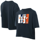 Houston Astros New Era Women's Boxy Foil Logo T-Shirt Online