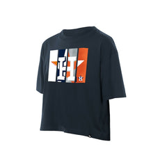 Houston Astros New Era Women's Boxy Foil Logo T-Shirt Online