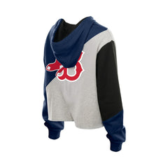 Boston Red Sox New Era Women's Upcycled Color Block Cropped Boxy Hoodie Near Me