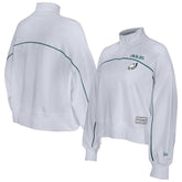 New Era Philadelphia Eagles Female Adult White Functional Fandom Quarter-Zip Sweatshirt - NFL